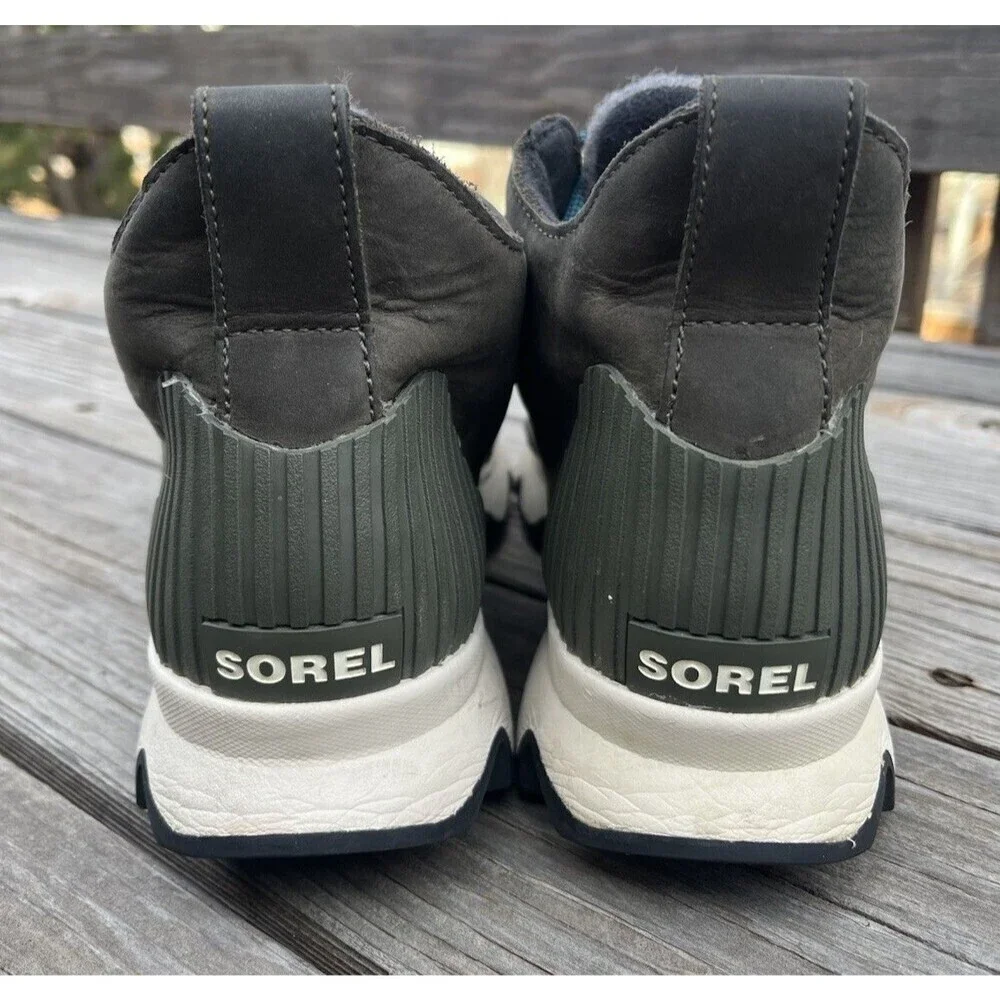 Sorel Kinetic Caribou Women's 9.5 Waterproof Lace Up Winter Ankle Boots NL3767